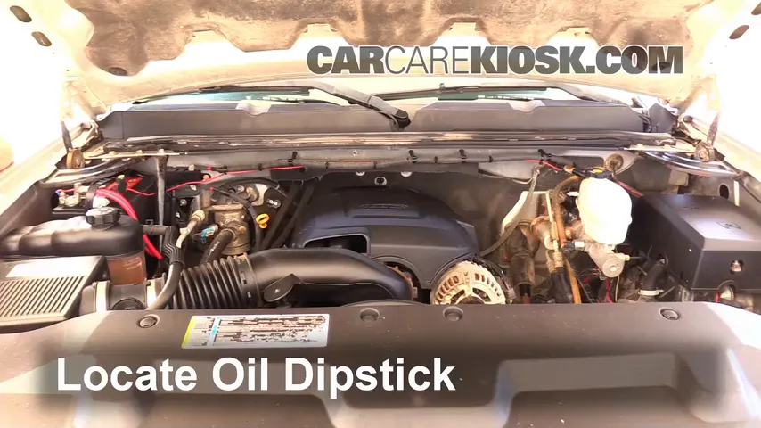 2008 Chevrolet Silverado 2500 HD LT 6.0L V8 Crew Cab Pickup (4 Door) Oil Check Oil Level